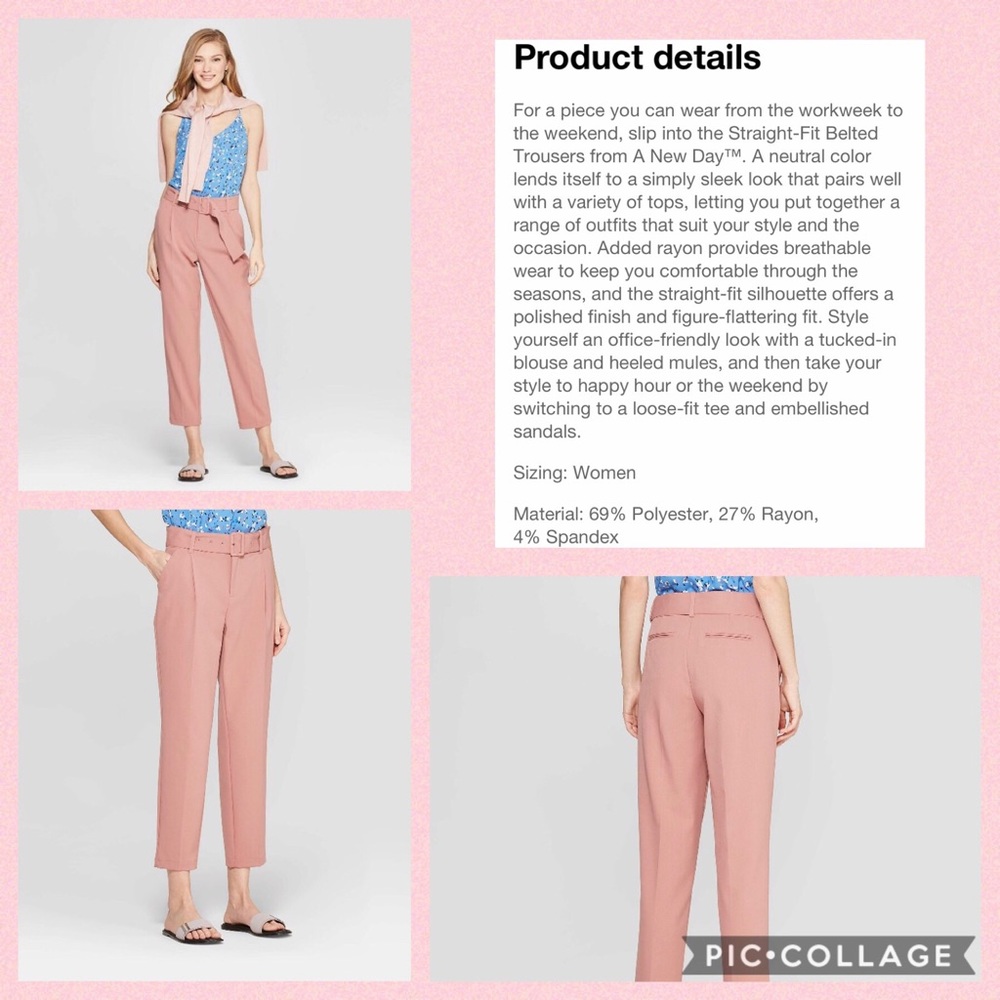 Women’s Slim Fit Belted Trouser